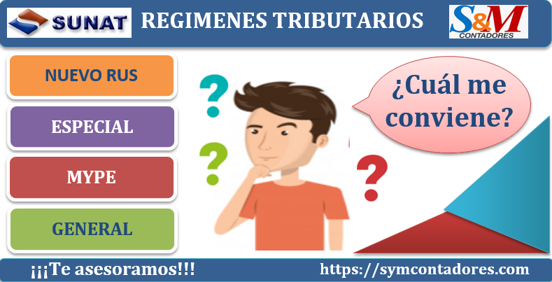 ¿Qué régimen tributario me conviene?